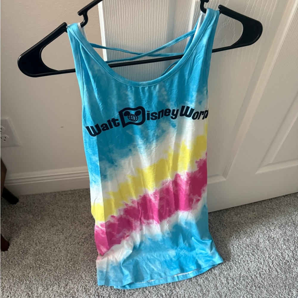 Walt Disney World Logo Tie-Dye Dress swim cover-up for Women S